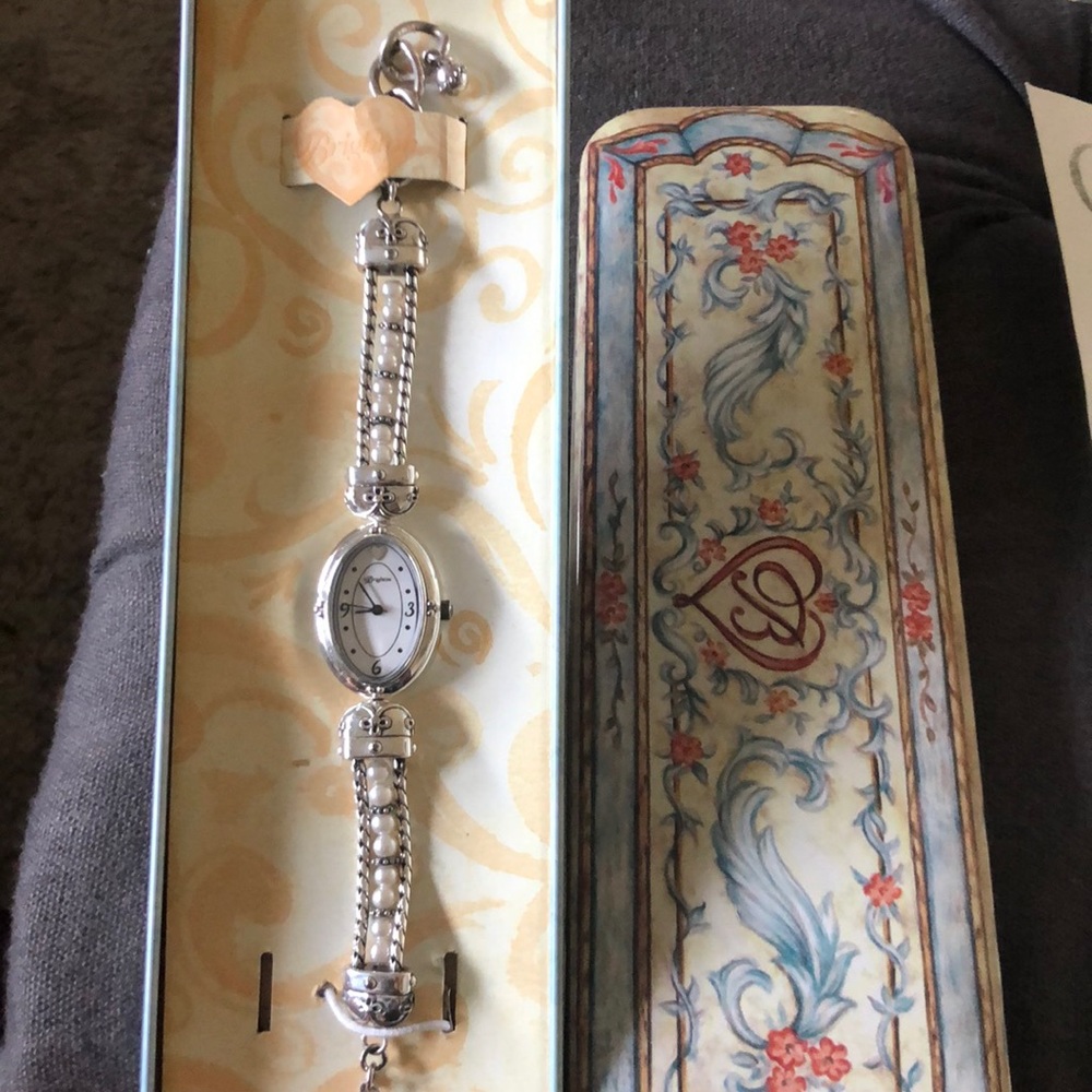 Silver and pearls Brighton watch